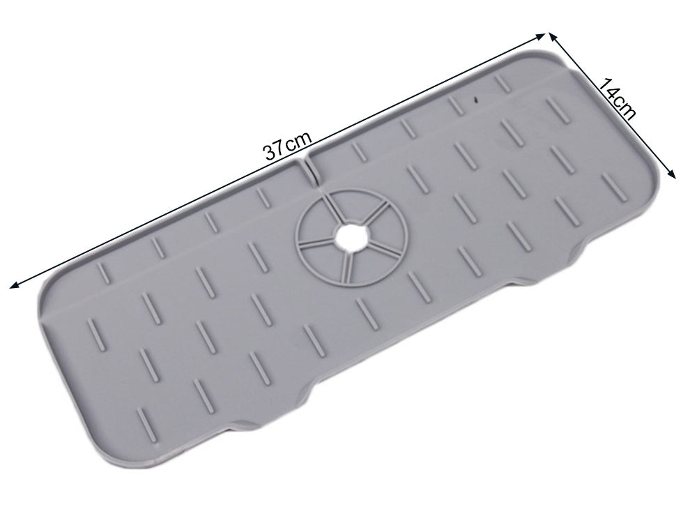 Tapis en silicone pour évier égouttoir sous robinet protection pour cuisine antidérapante