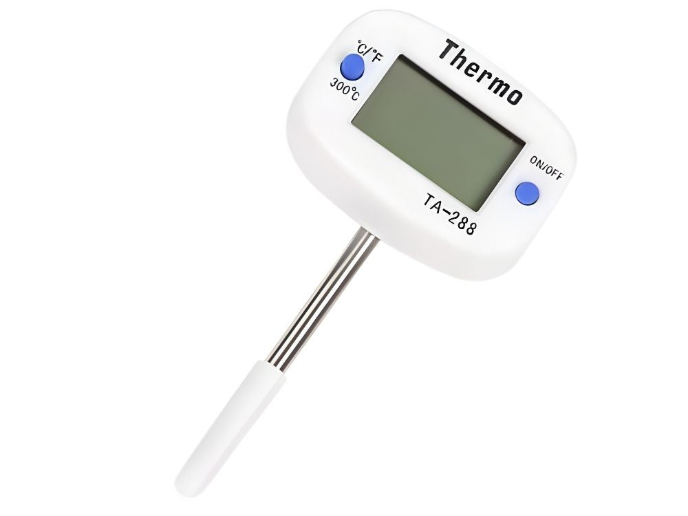 Thermomètre de cuisine numérique à écran lcd avec broche pour la cuisson et la rôtissage de la viande