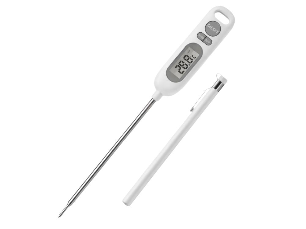 Thermomètre de cuisine numérique à sonde pour viande et rôti, avec pointe et écran lcd, résistant à l'eau