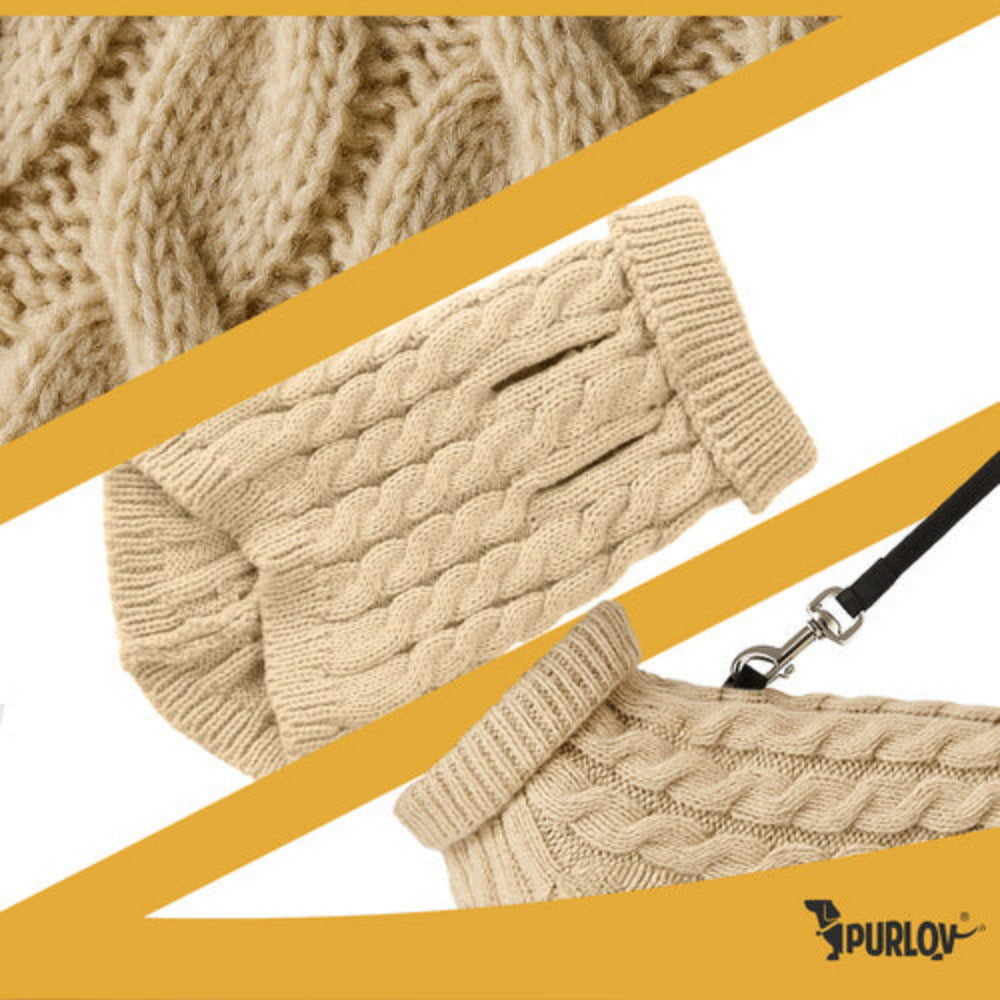 Vêtements pour chien/chat taille S beige Purlov