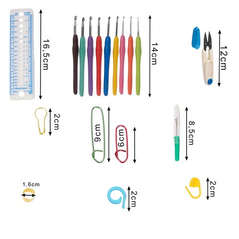 Ensemble de crochet - 113 pièces