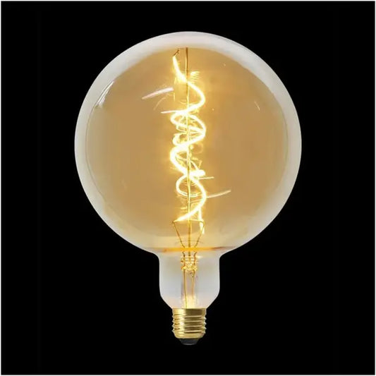 Ampoule G200 E27 Led Spiral Ambre 6w