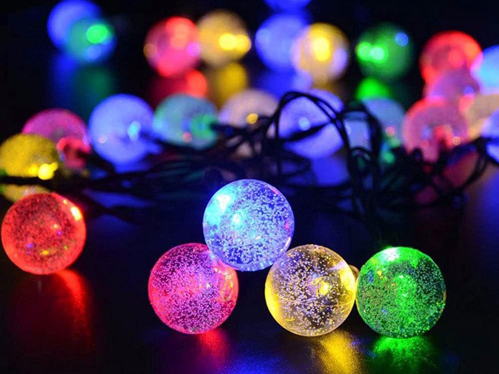 Guirlande de jardin 20 led solaire multicolore