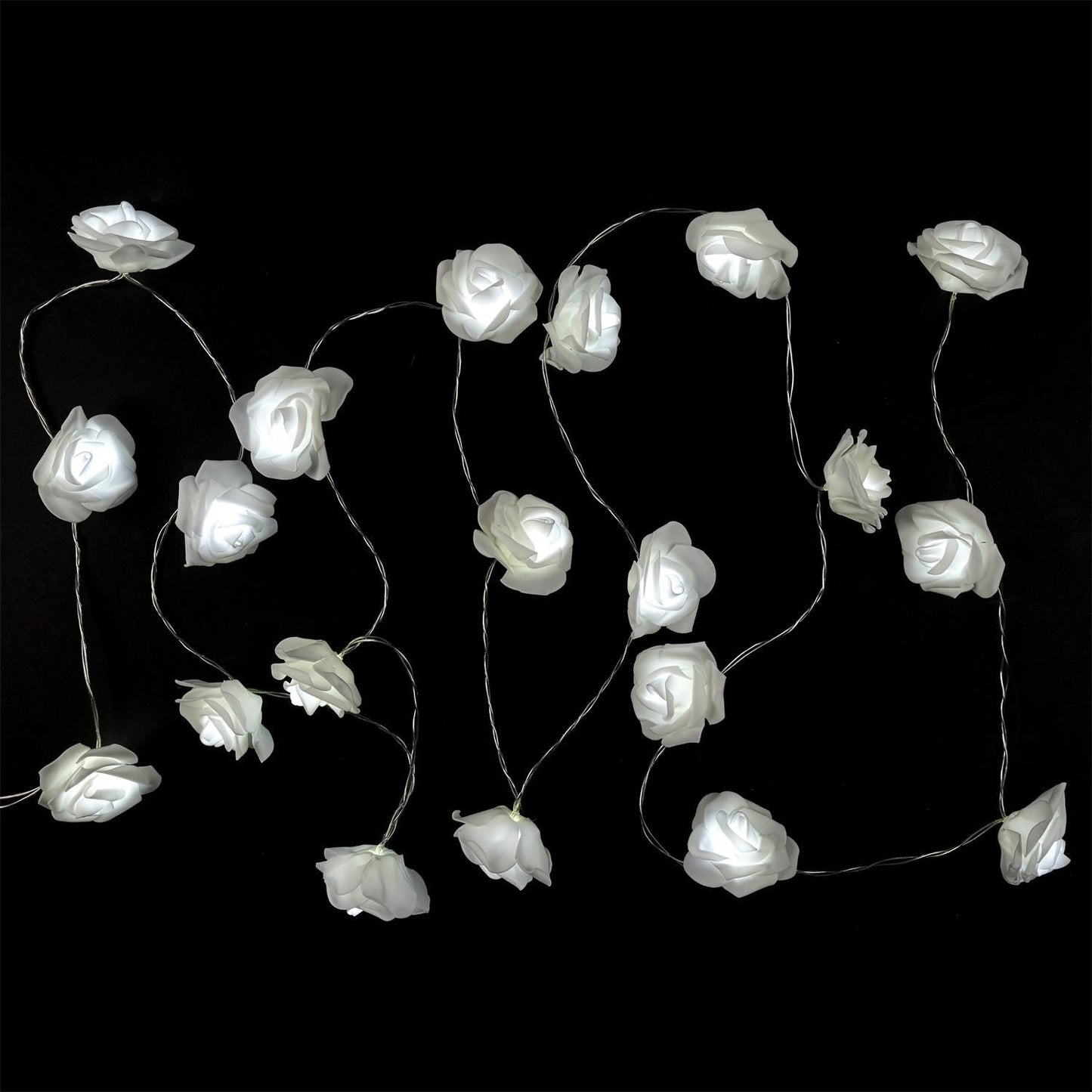 GUIRLANDE ROSE BLANCHE 20 LED 3M50 M8