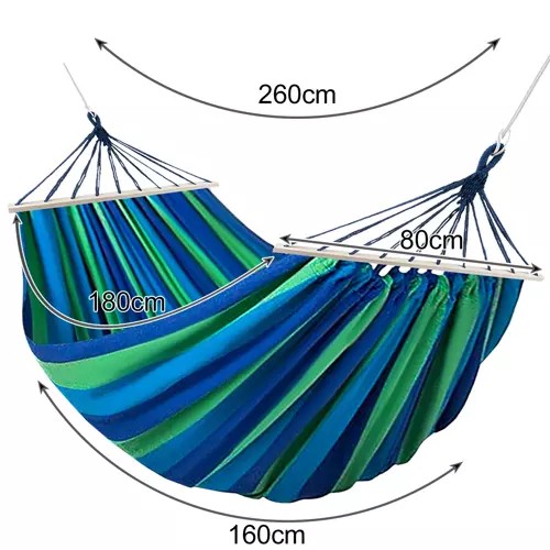 Hamac de jardin pour deux personnes 260x160cm