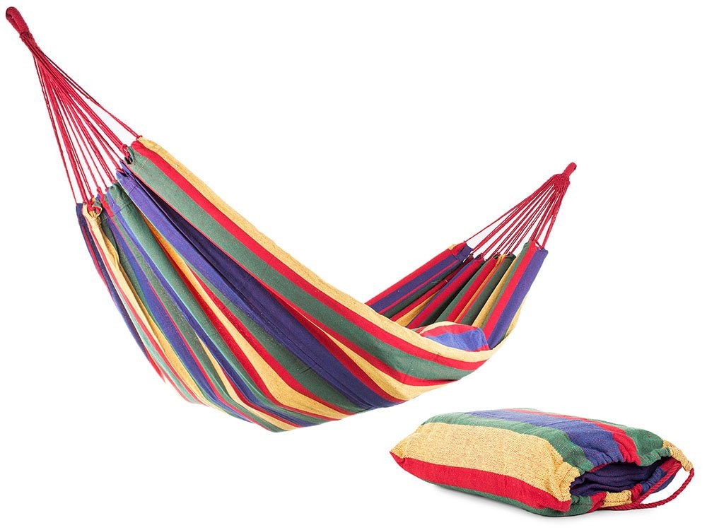 Hamac de jardin deux places XXL grand 200 kg 200x150 cm