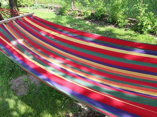 Hamac de jardin suspendu avec cadre à bascule 200x80 cm