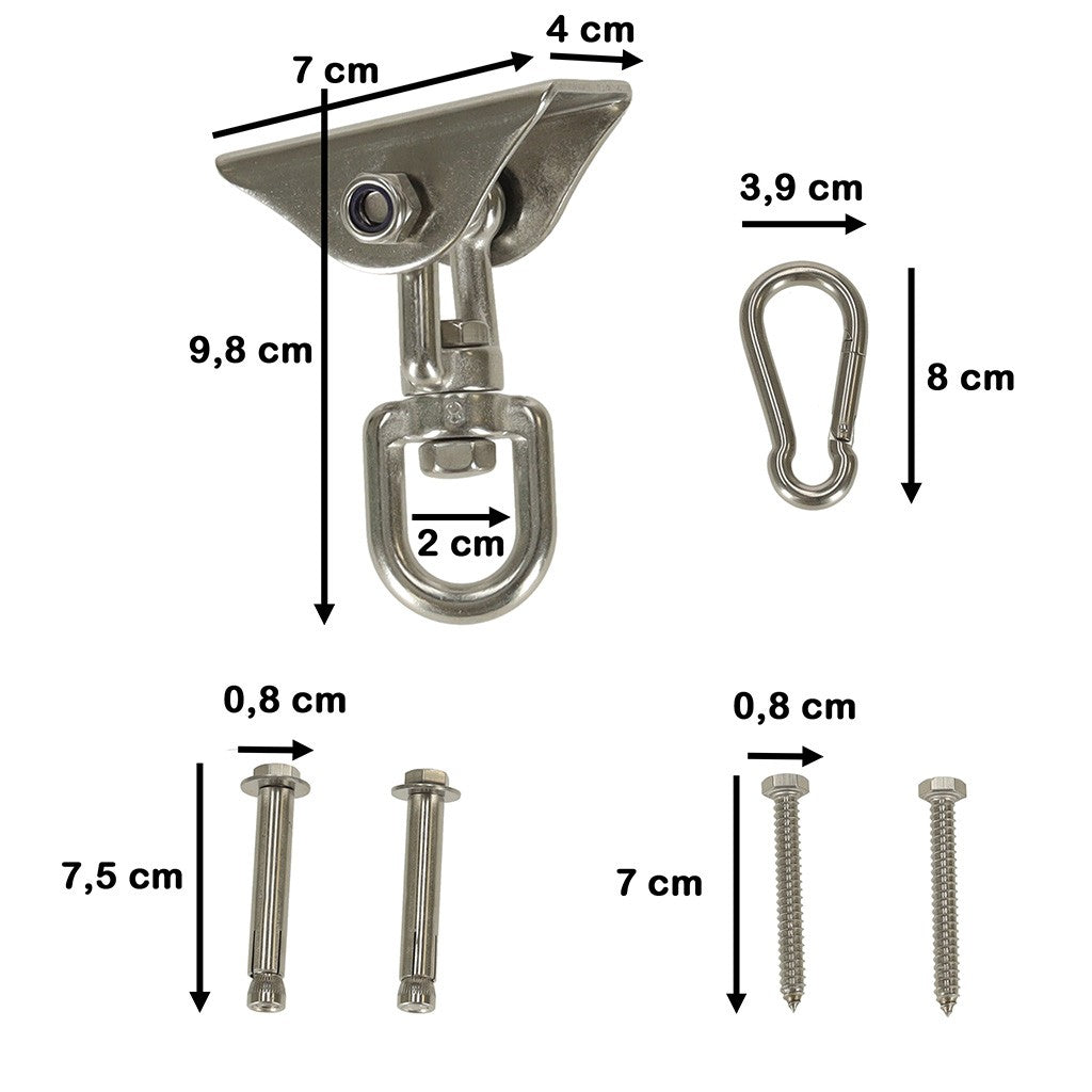 Balançoires de montage au plafond à support de hamac