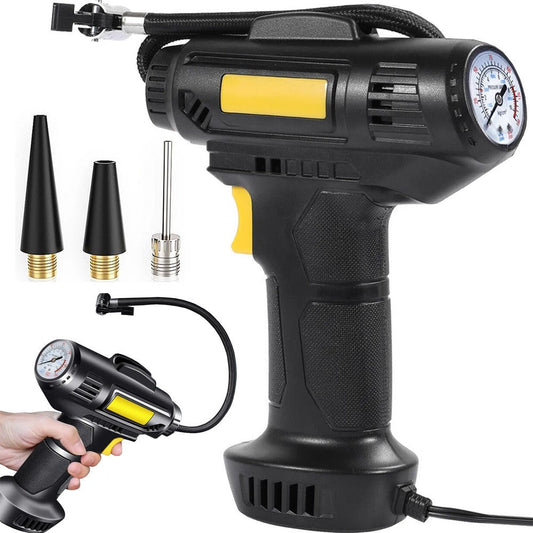 Pistolet de compresseur de voiture pour pomper les roues pompe 12v 120w 10 bar led