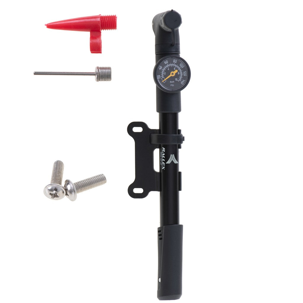 Pompe à vélo avec manomètre