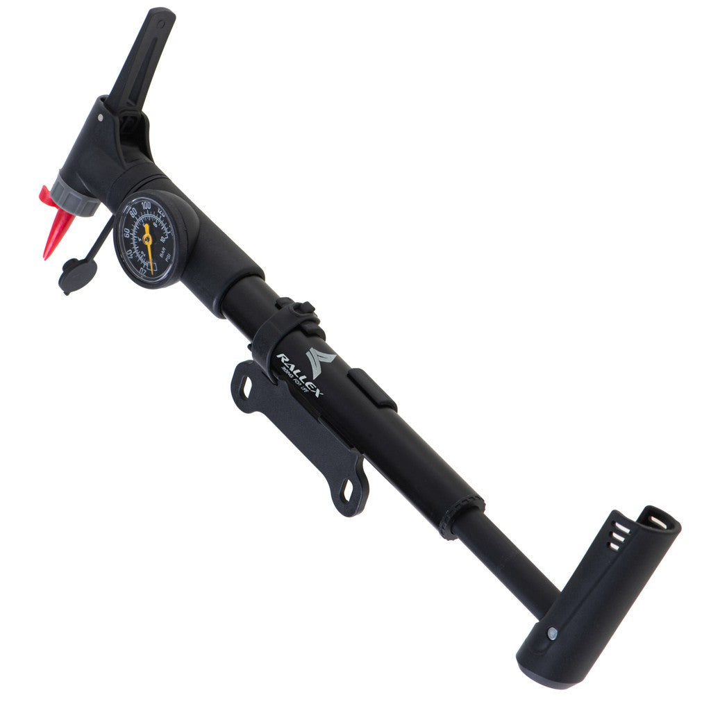 Pompe à vélo avec manomètre