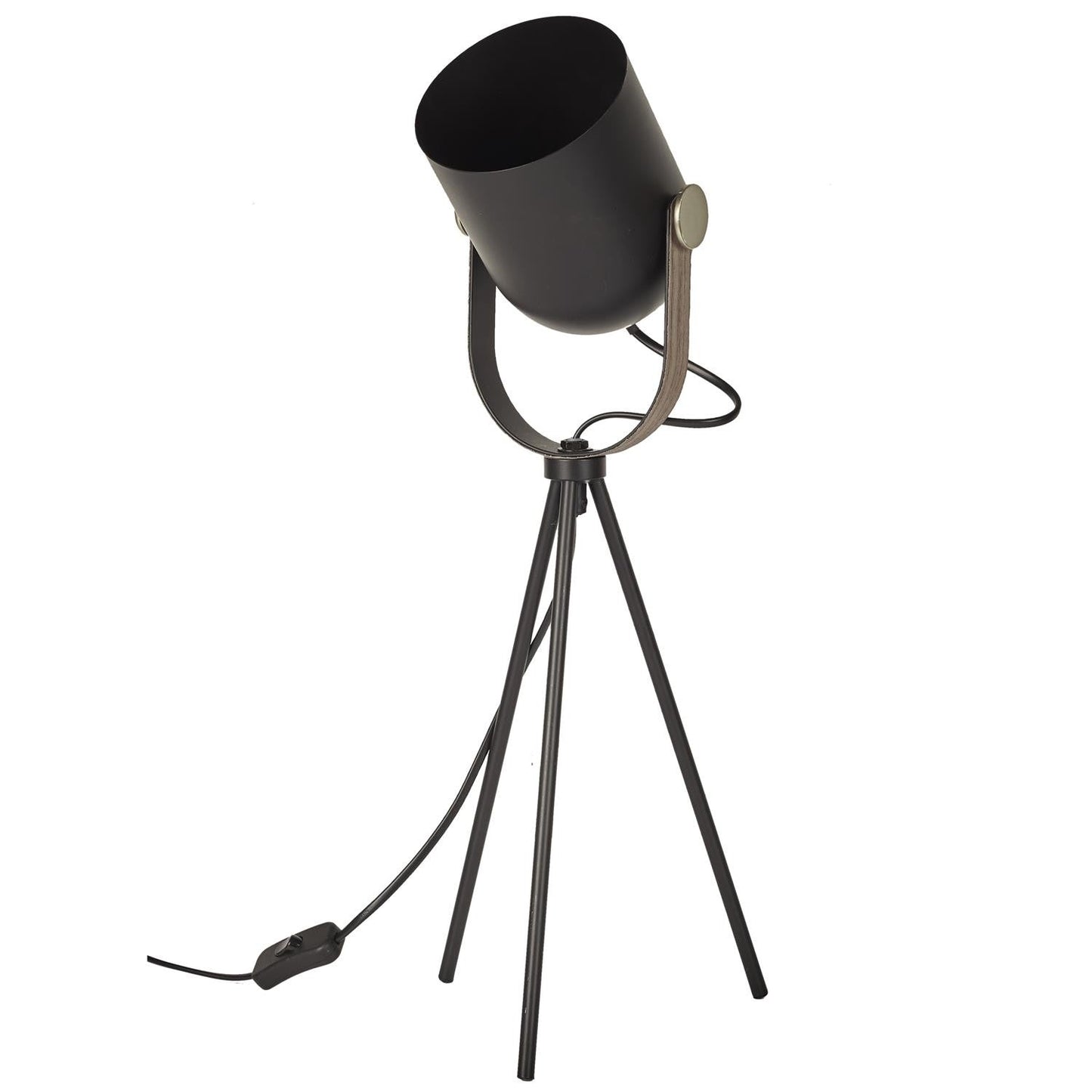 LAMPE A POSER INDUS METAL NOIR M4