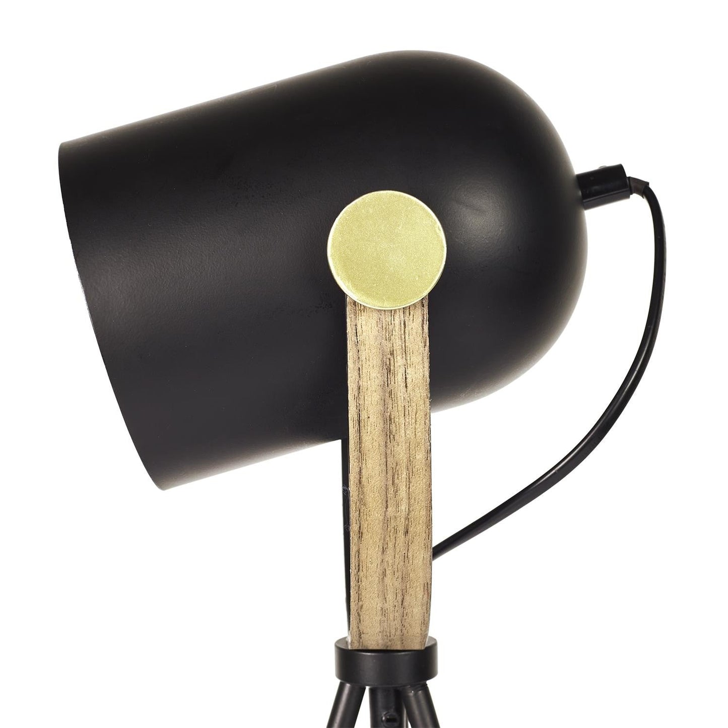 LAMPE A POSER INDUS METAL NOIR M4