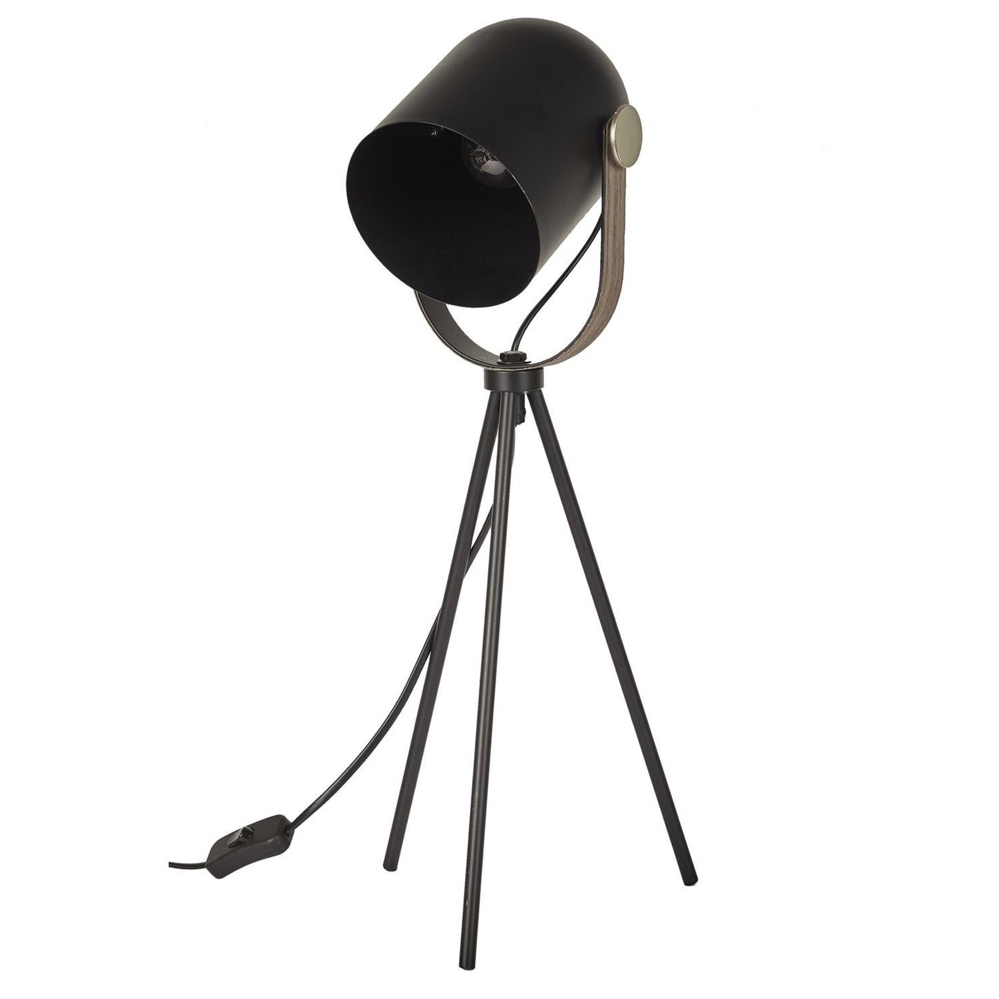 LAMPE A POSER INDUS METAL NOIR M4