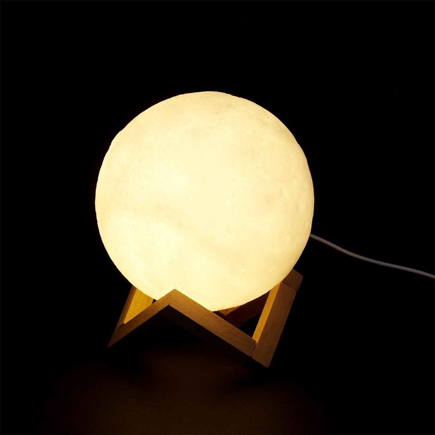 LAMPE TACTILE LUNE RONDE 3D D15CM M8