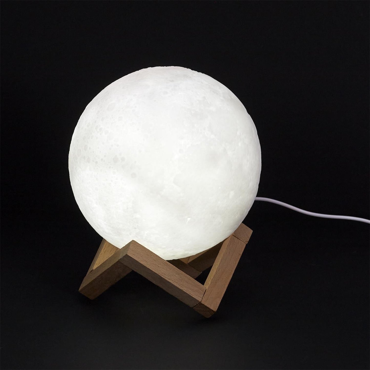 LAMPE TACTILE LUNE RONDE 3D D15CM M8