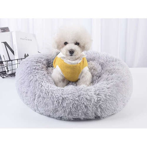 Lit pour chien poilu, gris 22759