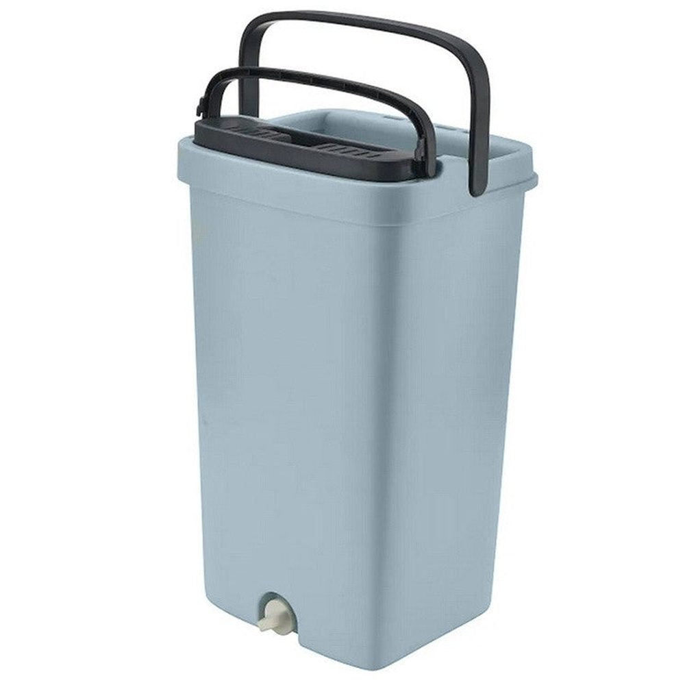 Balai  serpillière plat avec seau essoreuse deux compartiments + 3x lavette offerte