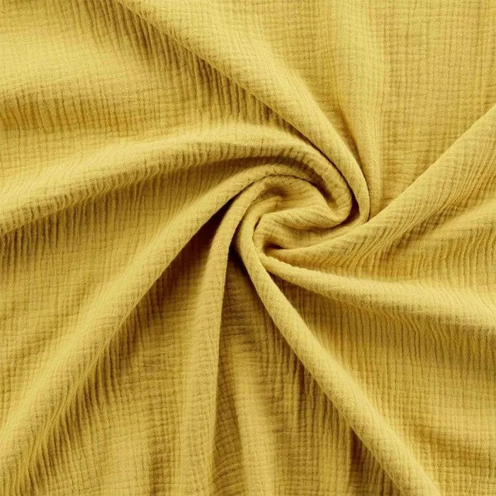 Parure De Lit Gaze De Coton Angelia Jaune 240x220