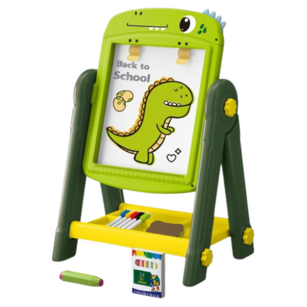 tableau magnétique double face dinosaures