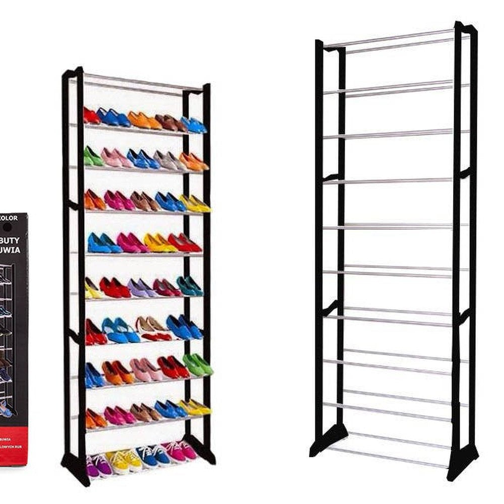 Meuble à chaussures en métal pour 30 paires de chaussures