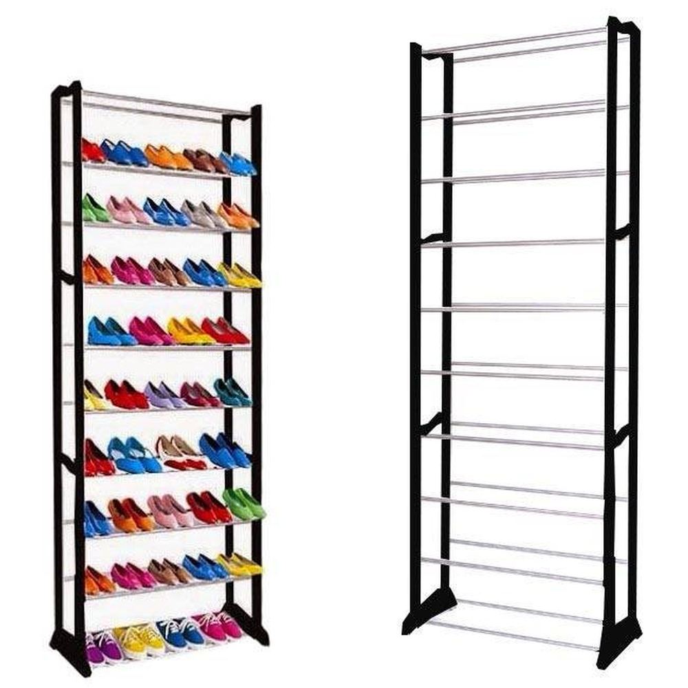 Meuble à chaussures en métal pour 30 paires de chaussures