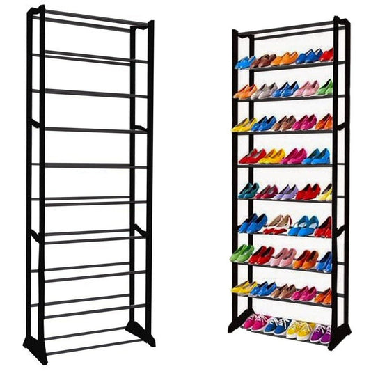 Meuble à chaussures en métal pour 30 paires de chaussures