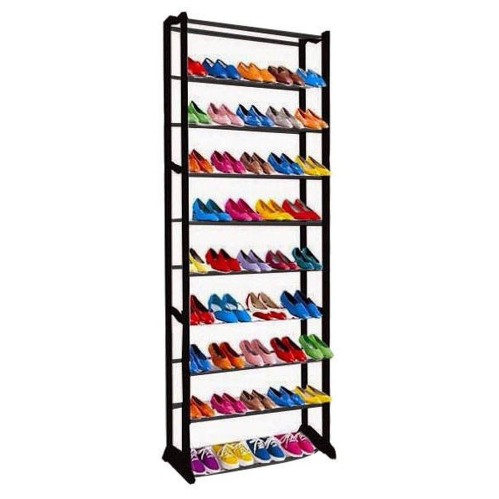 Meuble à chaussures en métal pour 30 paires de chaussures