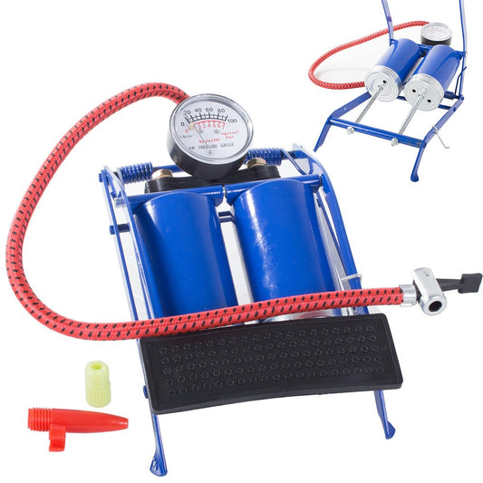 Pompe à pied de voiture deux pistons conseils de vélo