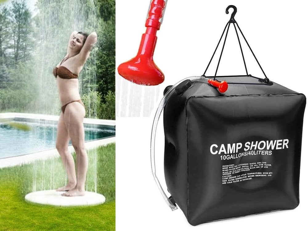Douche solaire terrain de camping touristique 40l