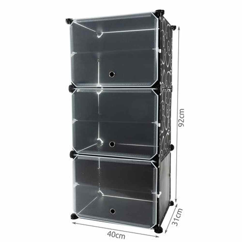 Meuble Range-chaussures modulable - 6 niveaux 12 paires 93X31X44 cm