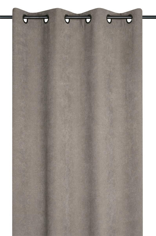 RIDEAU DANDY TAUPE VELOUR 140X260 cm