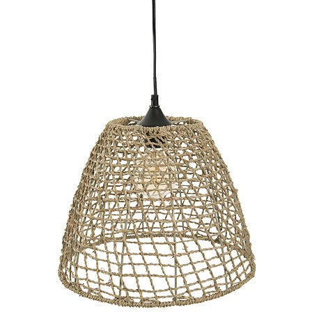 Suspension cône Jada diam 35 cm jonc naturel