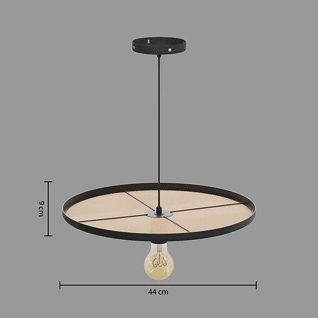 Suspension Olme design diam 44,5 cm canage naturel