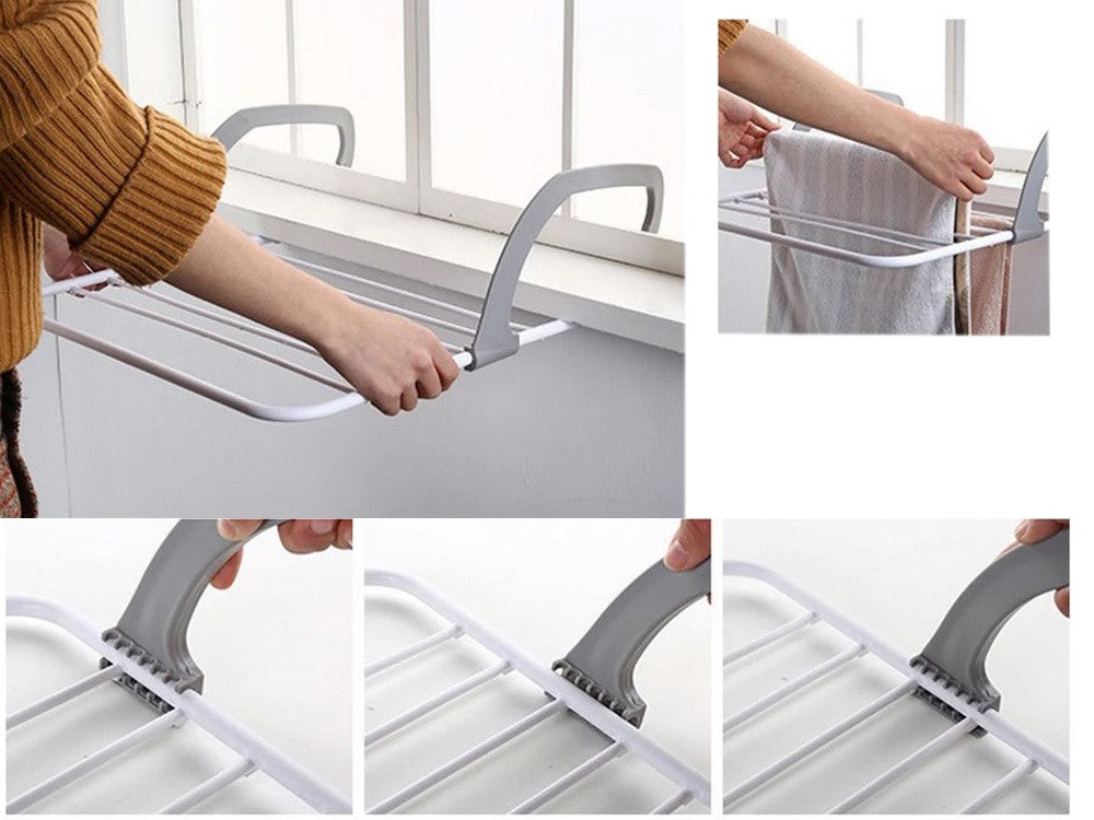 Etendoir Sèche-linge pour balcon 50x15x29 cm plastique