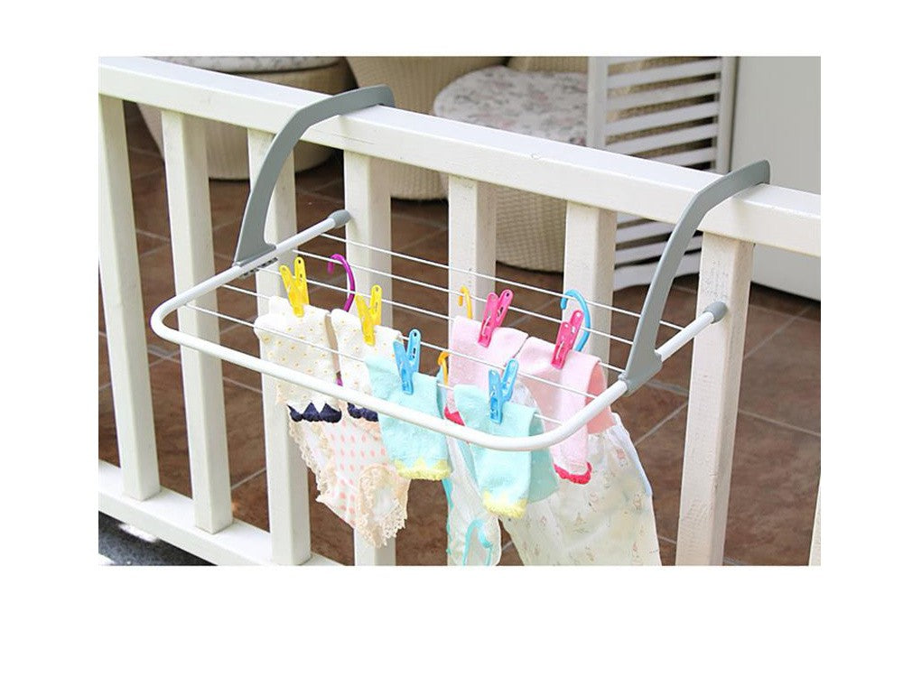 Etendoir Sèche-linge pour balcon 50x15x29 cm plastique