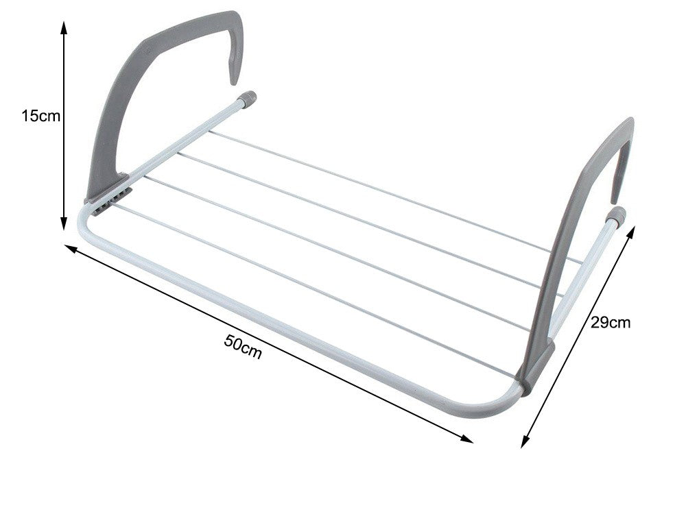 Etendoir Sèche-linge pour balcon 50x15x29 cm plastique