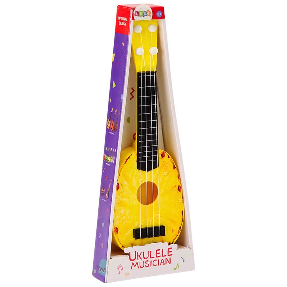Ukulélé Pour Enfants Mini Guitare 4 Cordes Thème Ananas  15″