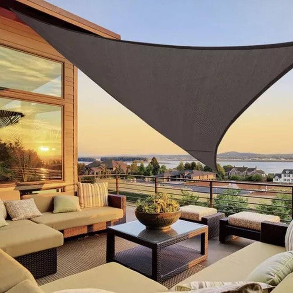 Voile d'ombrage 3x3x3m gris