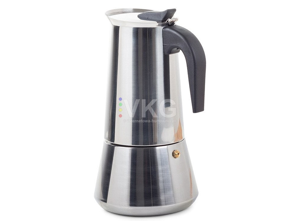 Cafetière italienne ita, infuseur pour 12 tasses, 600 ml en acier.