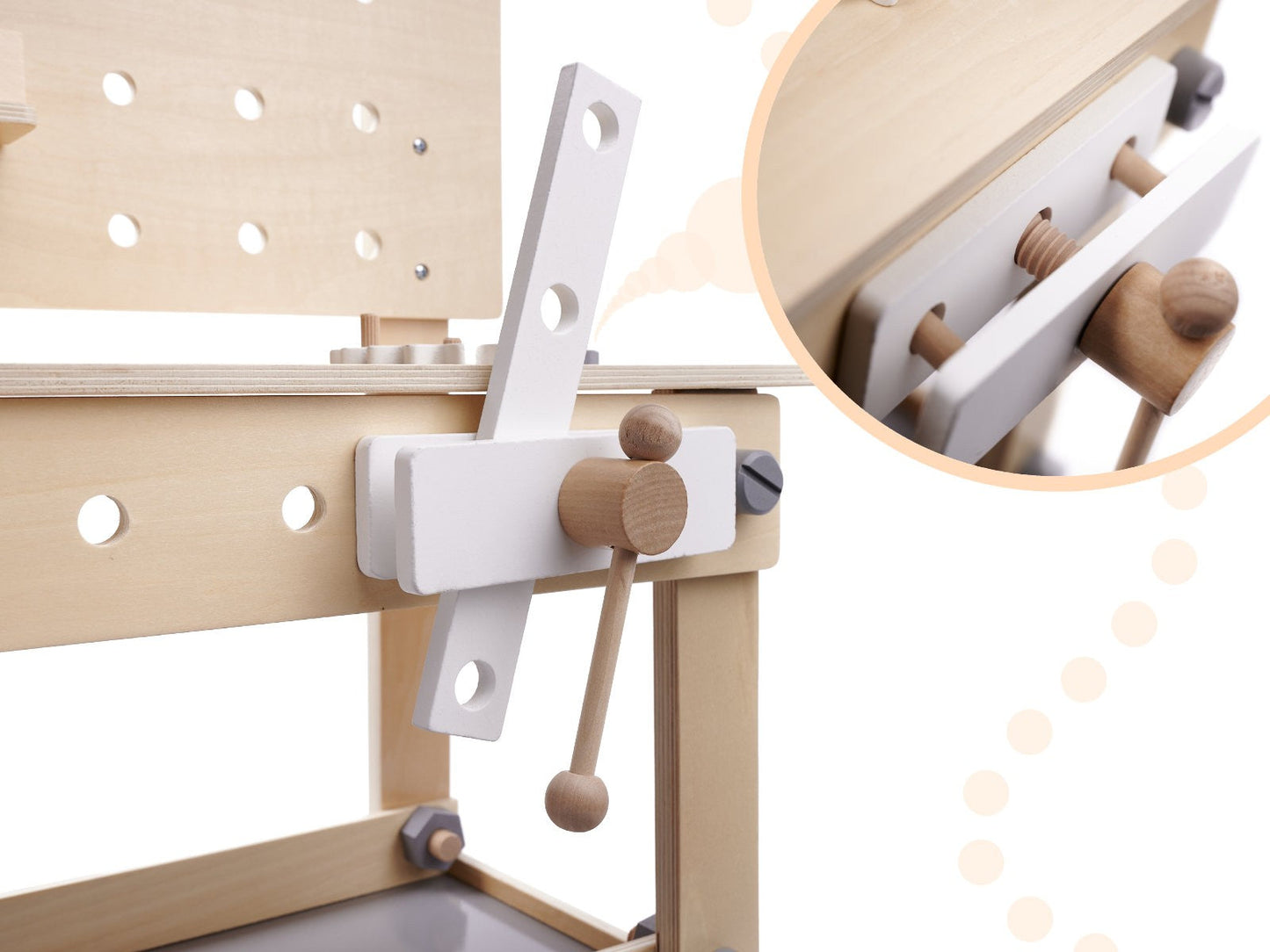 TABLE EN BOIS OUTIL BANC DE TRAVAIL POUR ENFANTS AVEC OUTILS ENSEMBLE DE BRICOLAGE BRICOLEUR